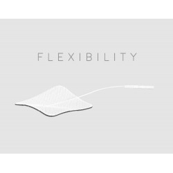 4 électrodes carrées 5x5cm, à gel japonais avec prises banane 2mm