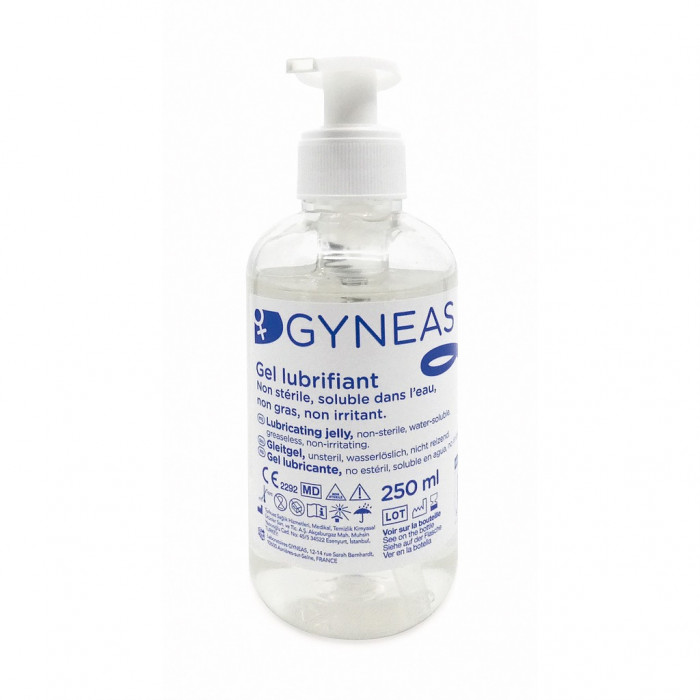 Gel endocavitaire GYNEAS 250ml avec poussoir (pompe)