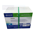 Carton de 10 Boîtes de 100 gants nitrile non poudrés bleus taille M