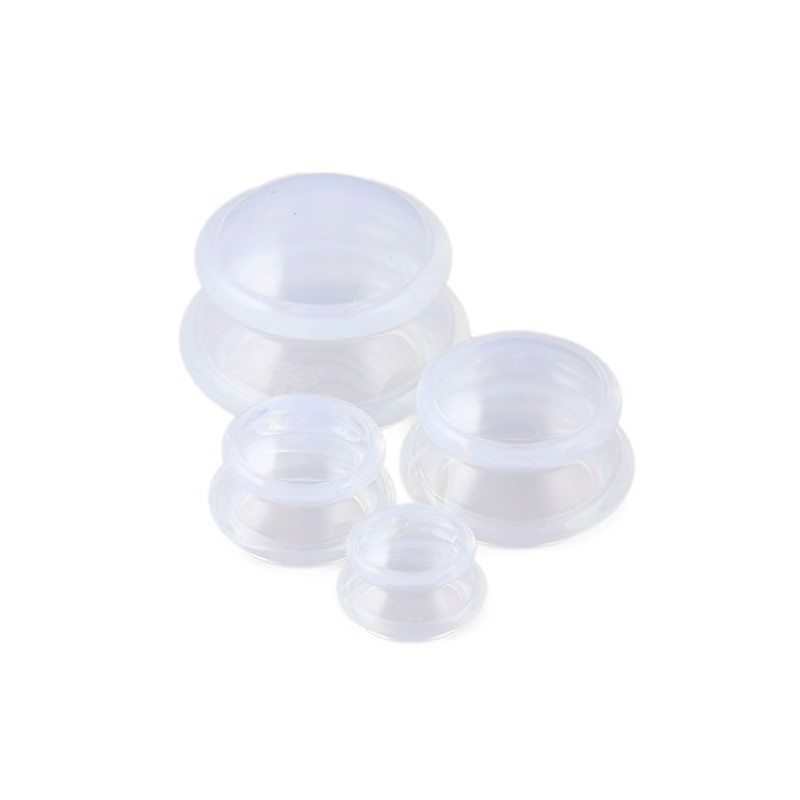 Set de 4 Ventouses en silicone clair