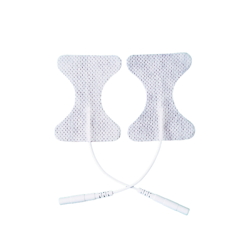 [KF100] Electrodes Papillon 40 x 53 mm, lot de 4 pièces, fiches banane