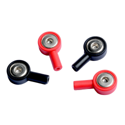 [10710] 2 adaptateurs snap pour prise Jack 2mm (1 x Rouge & 1 x Noir)