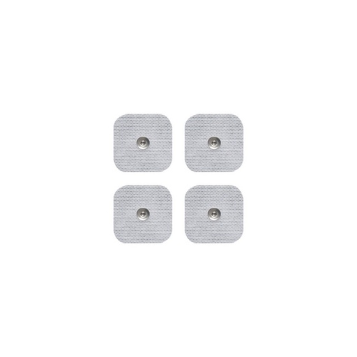 [SG5050] *4 électrodes carrées 5x5cm, SNAP, à gel japonais