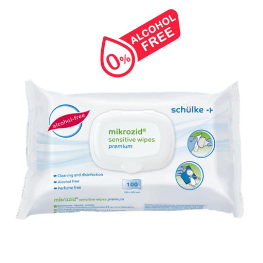 [70003108] 100 Lingettes désinfectantes sans alcool Mikrozid AF Sensitive