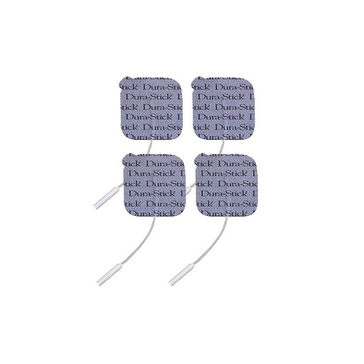 [37297] Electrodes Dura-Stick - carrées 50 x 50 mm - prises banane 2mm