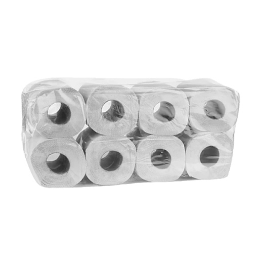 [070590] 8 pc rouleaux papier toilette Quality 3 plis blanc pur 